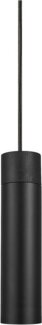 Nordlux Moderne Pendelleuchten Tilo Ø 6 Cm Schwarz 1-flammig Zylinderförmig, Schwarz, Holz, Metall, 2010453003