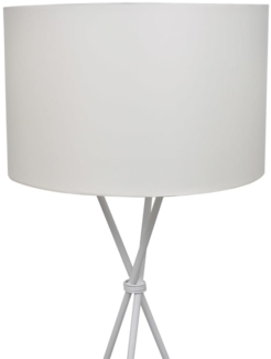 vidaXL Stehleuchte mit Lampeschirm und hohem Ständer Weiß 240902