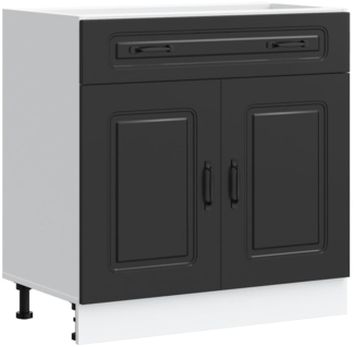 vidaXL Küchenunterschrank Kalmar Schwarz Holzwerkstoff 853498