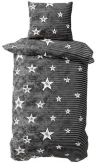 Leonado Vicenti Bettwäsche Mikrofleece warm Winter, Fleece, 4 teilig, Fleece Thermo-Bettwäsche, weich zur Haut, kuschelig in der Nacht