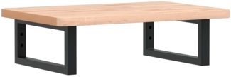 vidaXL Waschbeckenregal Wandmontage Stahl und Massivholz Buche 3302357
