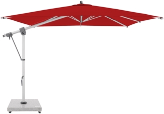 Doppler Expert 300 x 300 cm Pendelschirm Sonnenschirm 8 Farbvarianten Ampelschirm 465247 T809 Rot