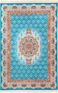 Morgenland Orientteppich - Ariel - rechteckig - 350x250 - Blau