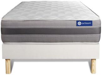 Actimemo relax matratze 80x190 cm + Bettgestell mit lattenrost , Härtegrad 3 , Memory-Schaum , Höhe : 24 cm