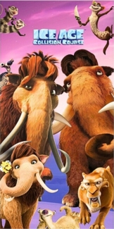 Halantex Badetuch ICE AGE, Baumwolle, Kinder Strandtuch 70x140 cm