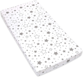 Amilian Spannbettlaken Spannbetttuch für Babybett Kinderbett Baby 100% Baumwolle 120x60 cm, Gummizug: an den Ecken, in vielen Mustern erhältlich