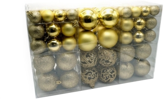 Weihnachtsbaumkugeln 100er-Set Baumschmuck Christbaumkugeln Weihnachtskugeln