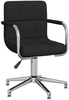 vidaXL Bürostuhl Drehbar Schwarz Stoff 334735