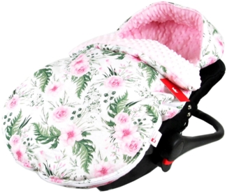 BabyLux Fußsack Sommerfußsack 90cm für Babyschale, Kinderwagen & Buggy Frühling Herbst, 13. Wilde Blüten