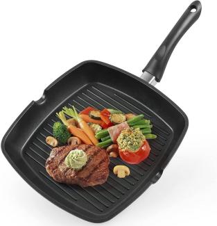 Gotoll Grillpfanne GL52383, Aluminium (1-tlg), Steakpfannen, antihaftbeschichtet, Induktion