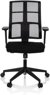 hjh OFFICE Profi Bürostuhl SPINIO Stoff/Netzstoff Schwarz