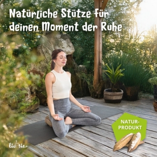 livasia Meditationskissen Zafukissen Stern klein, vegan und handgefertigt, 30x15 cm, Kapok