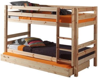 Etagenbett Karolina 210x105x140 Hochbett Massivholz natur