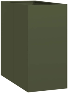 vidaXL Pflanzgefäß Olivgrün 40 x 80 x 80 cm Stahl 860776