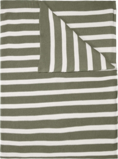 Marc O Polo Strick Dekokissen Plaid Structure Knit | 130x170 cm | garden-green