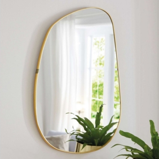 Home-trends24. de Wandspiegel Spiegel Gold Asymmetrisches Design Wanddeko 40 x 60