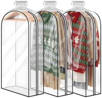 PODOFO Kleidersack Kleidersack Anzug 3 Stück, Transparent 60x100 cm Atmungsaktiver Stoff (3 St)