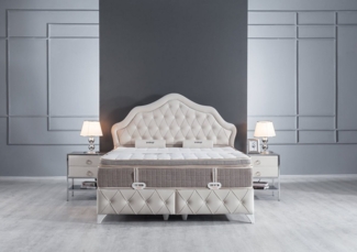 Villa Möbel Boxspringbett Perla (Bett Set, Bettset), Bettkasten mit XXL Stauraum & Gasdruckfedern für einfache Handhabung