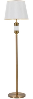 Dmora Stehlampe Grisaille, Bodenlicht, Lampe, Stehleuchte, 41x41 h160 cm, Weiß und Gold