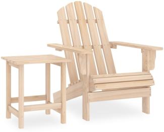vidaXL Adirondack-Gartenstuhl mit Tisch Massivholz Tanne 315922