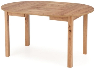 designimpex Esstisch Design Esstisch rund HA-400 ausziehbar Tisch Esstisch 102 - 142cm