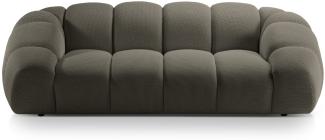 Micadoni Sofa Diana 3-Sitzer 3D-Stoff Stahl