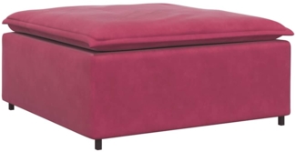 vidaXL Modulares Sofa Fußhocker-Modul Weinrot 100x100x48 cm 4104493