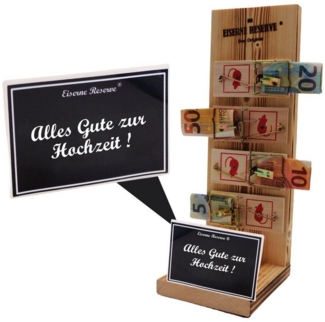 Eiserne Reserve® Geschenkbox Alles Gute zur Hochzeit - Eiserne Reserve - Mausefalle Geldgeschenk -