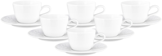 Seltmann Weiden Nori Home Kaffeetasse mit Untertasse 240 ml 6er Set