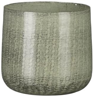 Mica Decorations Blumentopf Eisen Benson Ø 13 x 12 cm hell grau