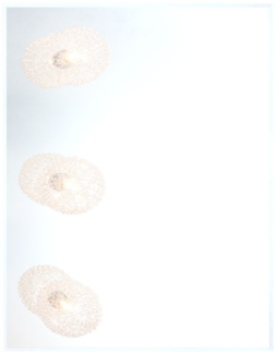 Wandleuchte aus Metall und Spiegel mit Alu- Geflecht