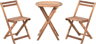 Bistro Set klappbar SACILE Akazienholz Braun
