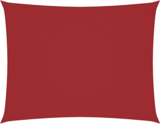 vidaXL Sonnensegel Oxford-Gewebe Rechteckig 3x4 m Rot 135650