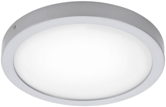 LED Deckenleuchte, Aufbaulampe, chrom, D 30 cm