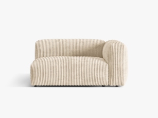 Micadoni Eckmodul Martina 1-Sitzer Groß Kord Helles Beige Rechts