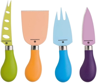 Zassenhaus - Käsemesser Set 4-tlg. "Easy Cut" bunt Käsemesserset 071139