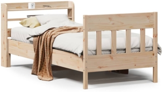 vidaXL Massivholzbett ohne Matratze 90x190 cm Kiefer 3307026