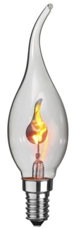 Dekoratives Leuchtmittel ,Flickering Flame', flackernd, E14, 3W, klar, warmweiß