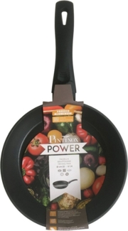 PINTINOX Bratpfanne Power, Aluminium, 2,-lagige Antihaftbeschichtung, mit Glasdeckel, Induktionsgeeignet