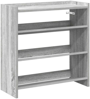 vidaXL Schuhregal Grau Sonoma 60x25x62 cm Holzwerkstoff 859892