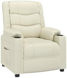 vidaXL Relaxsessel Creme Kunstleder [348043]