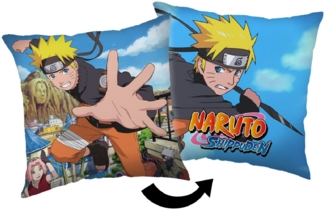 Naruto Kopfkissen (1 Stück) Premium Dekokissen mit beidseitigem Digitaldruck