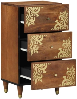vidaXL Sideboard mit Schubladen Braun 40 x 33 x 75 cm Massivholz Mango 4018759