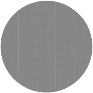 vidaXL Pool-Bodentuch Hellgrau Ø550 cm Polyester Geotextil 94222