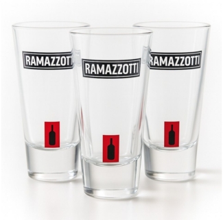 rastal Schnapsglas Original Ramazzotti Glas 2 cl/4 cl geeicht Aperitif Likör 3er Set, Original 3er-Set für stilvollen Ramazzotti-Genuss