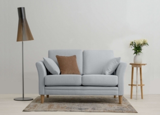 Home affaire 2-Sitzer Arellano, Breite 155 cm, klassisches Design, 2 Zierkissen inklusive, Webstoff fein