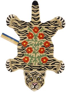 Doing Goods Teppich - Tapis Amis - Floral Weißer T