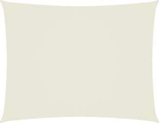 vidaXL Sonnensegel Oxford-Gewebe Rechteckig 3x4 m Creme 135210