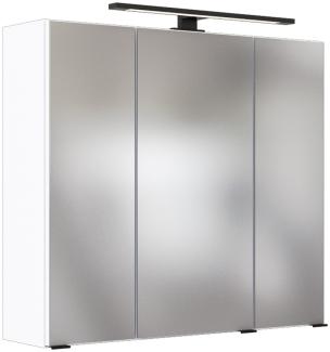 LED- Spiegelschrank 70 cm MANLY-03 weiß B/H/T: 70/64/20 cm