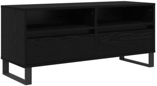 vidaXL TV-Schränk Schwarz Eichen-Optik 100 x 34,5 x 44,5 cm 881788